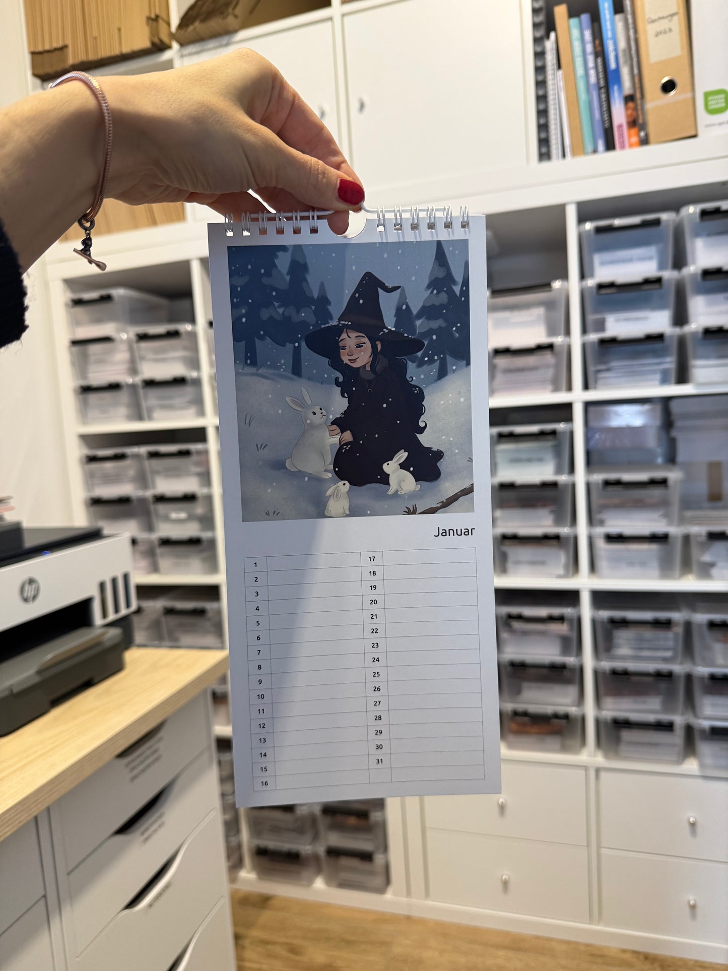 Geburtstagskalender – zeitlos & schmal