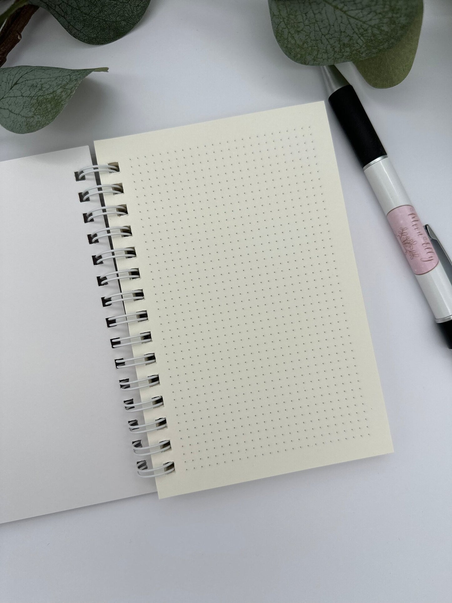 Achtsamkeit Ringbuch A6 - Notizbuch mit Illustration | Tagebuchund Selfcare Journal