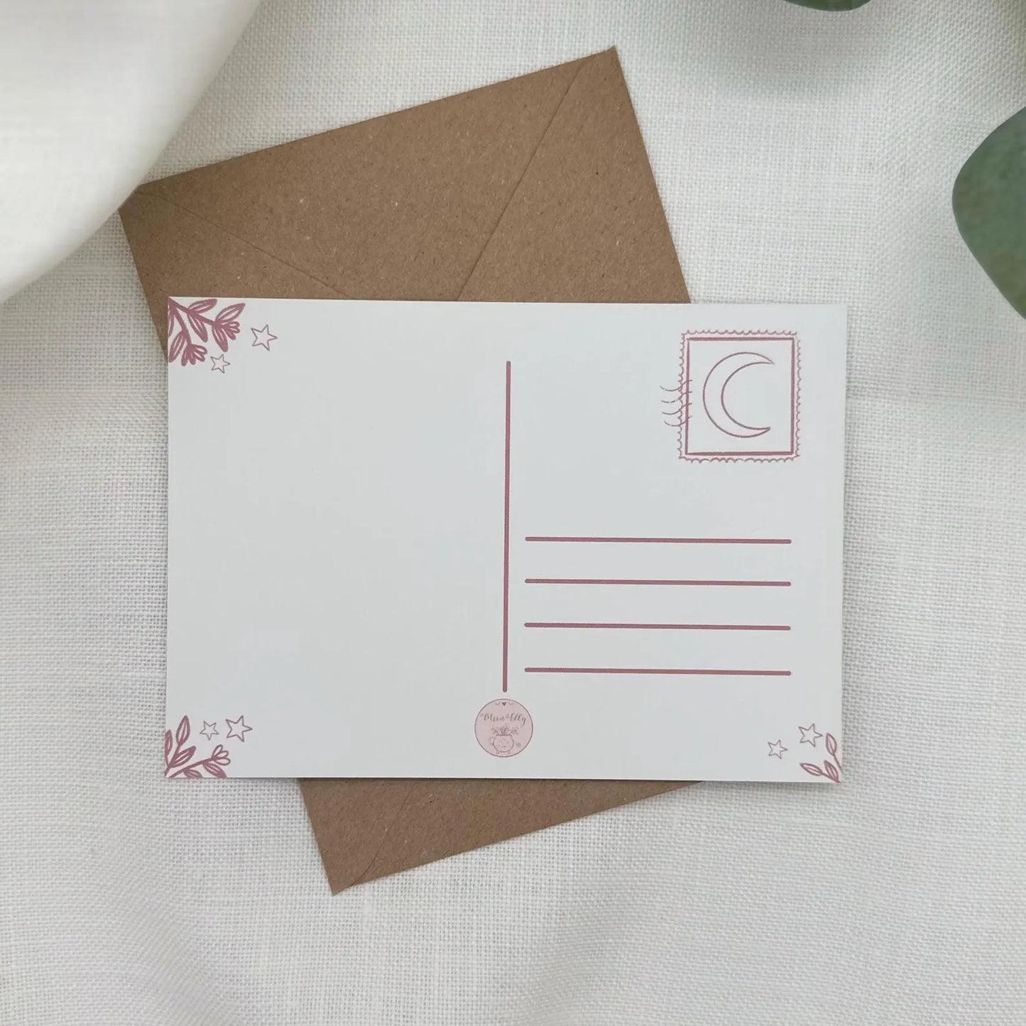 Postkarte Gute Besserung - Tee und Wärme - Genesungskatte DIN A6 - liebevoller Gruß bei Krankheit