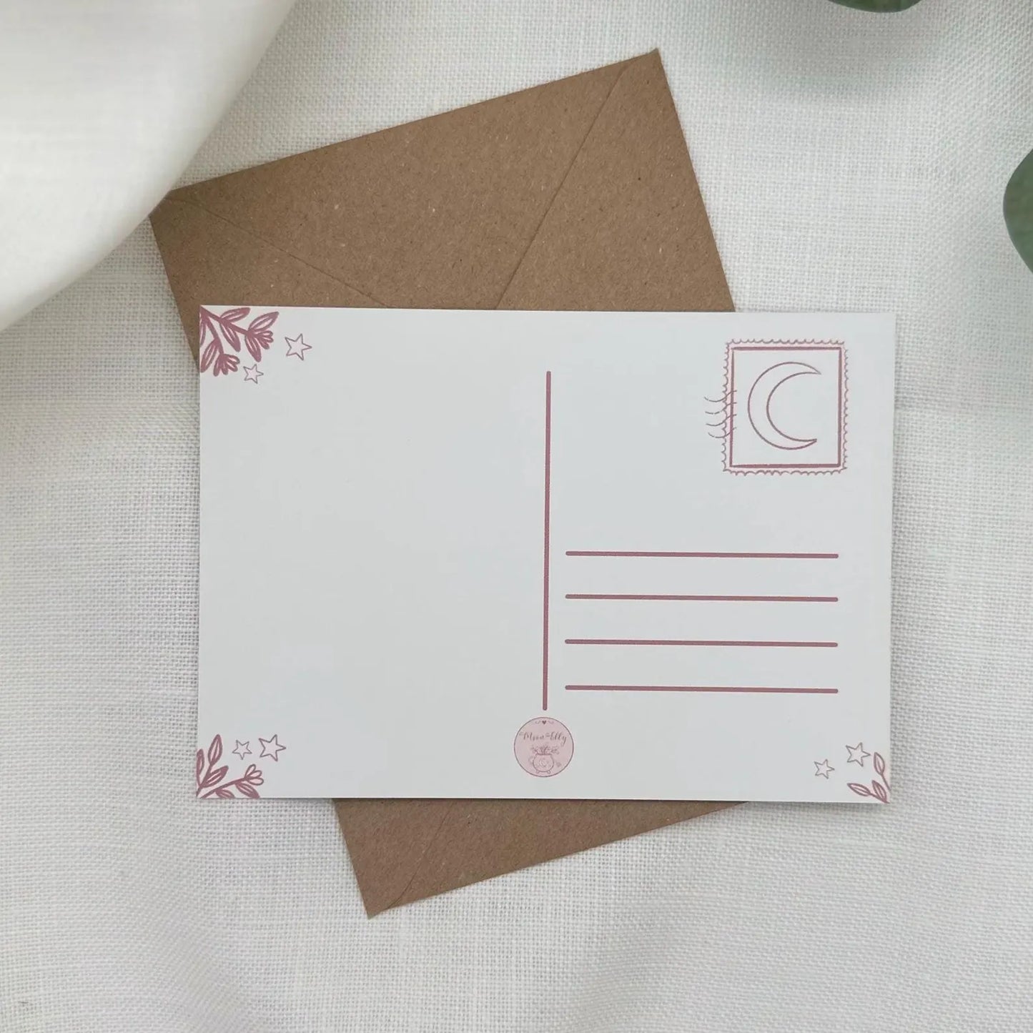 Postkarte Stricken - Selfcare, Geschenkidee, Achtsamkeit Illustration