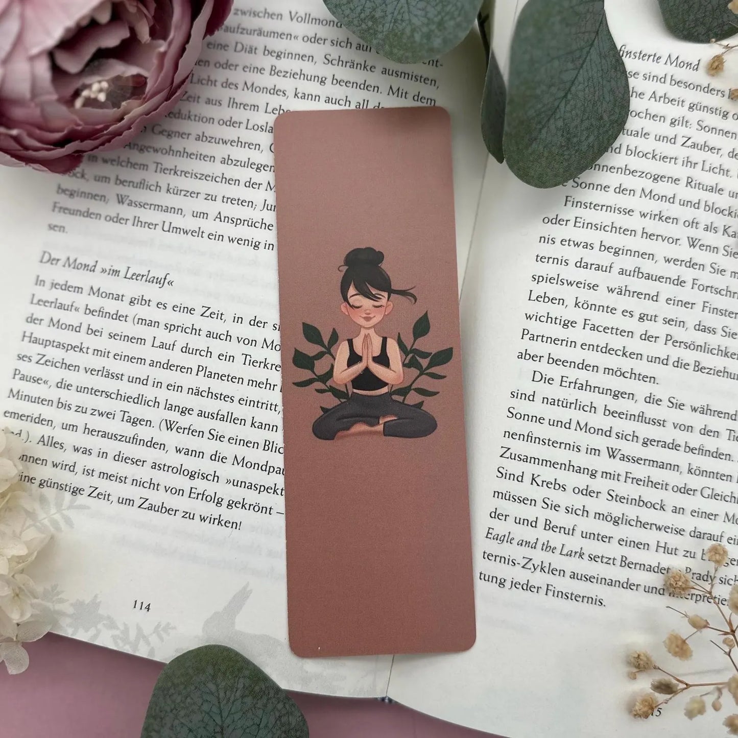 Lesezeichen Yoga - Achtsamkeit und Entspannung