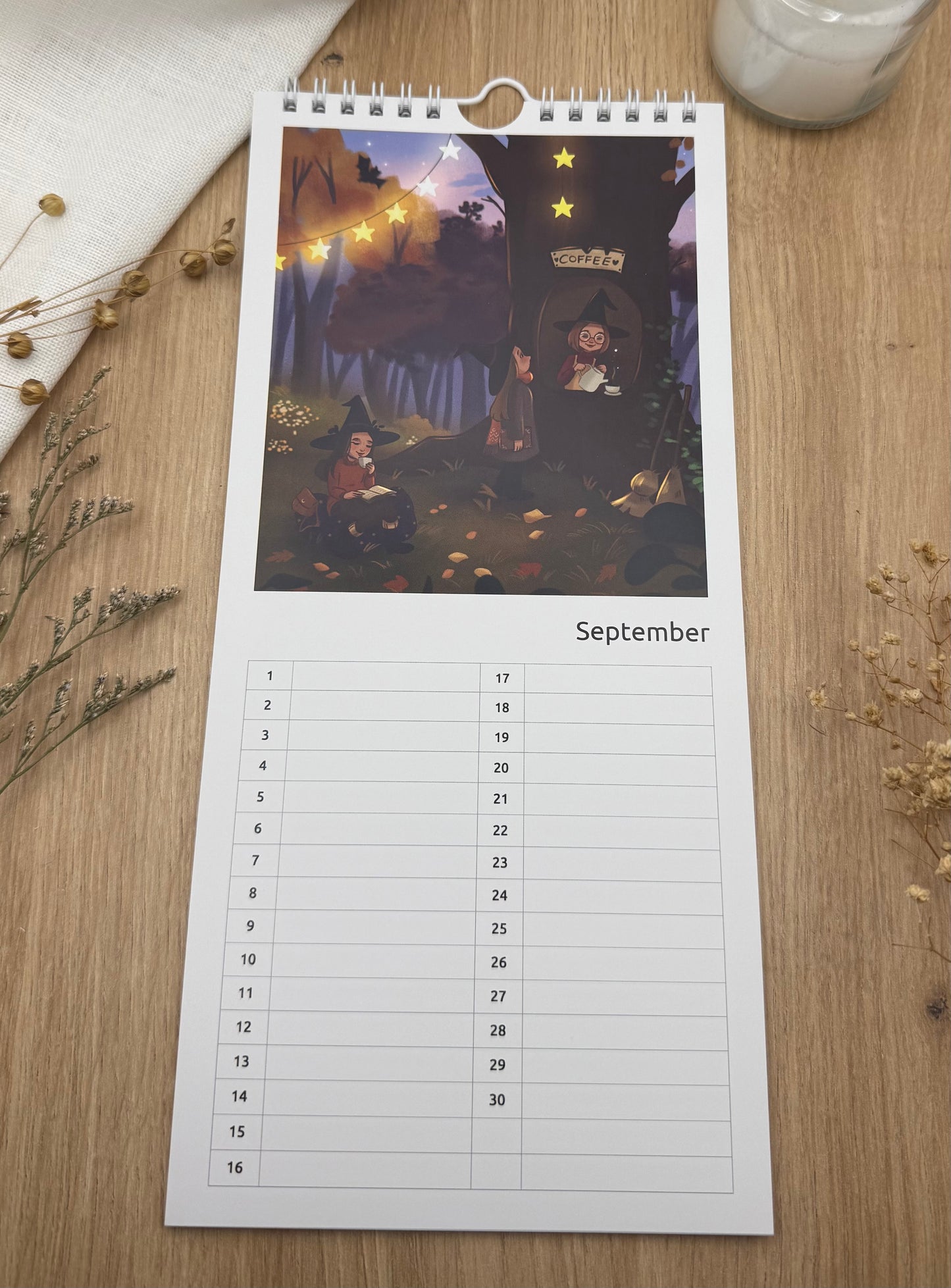 Geburtstagskalender – zeitlos & schmal