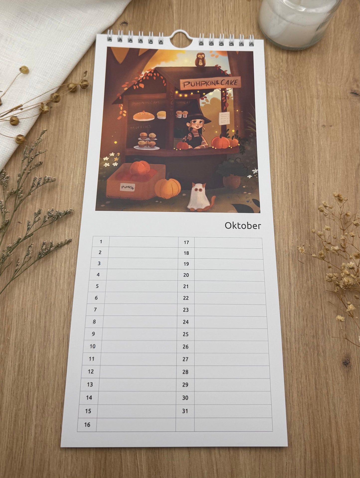 Geburtstagskalender – zeitlos & schmal