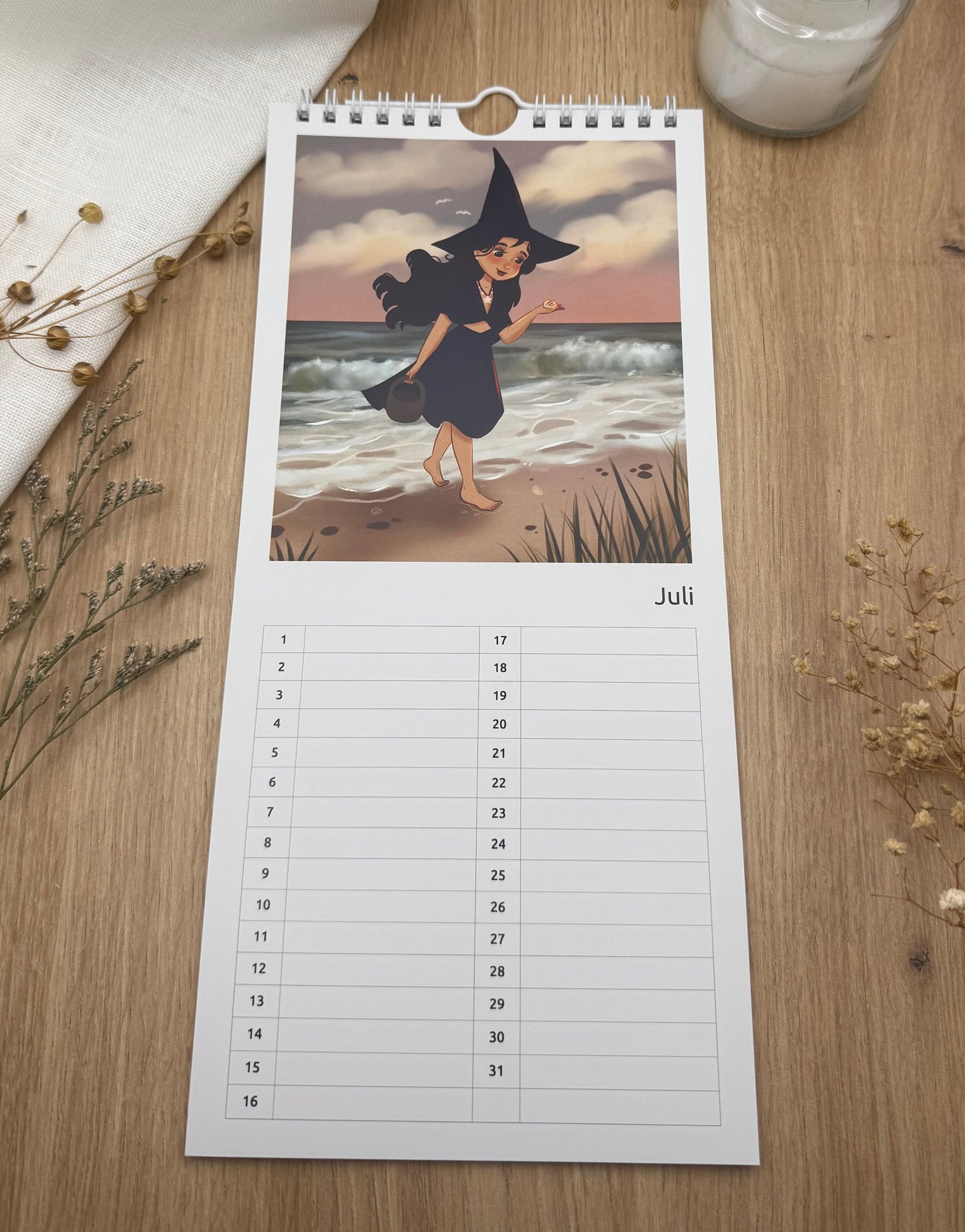 Geburtstagskalender – zeitlos & schmal