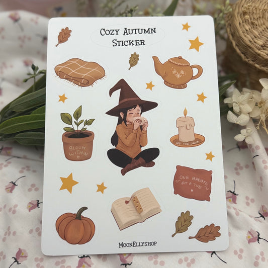 Cozy Autumn Vinyl Stickersheet