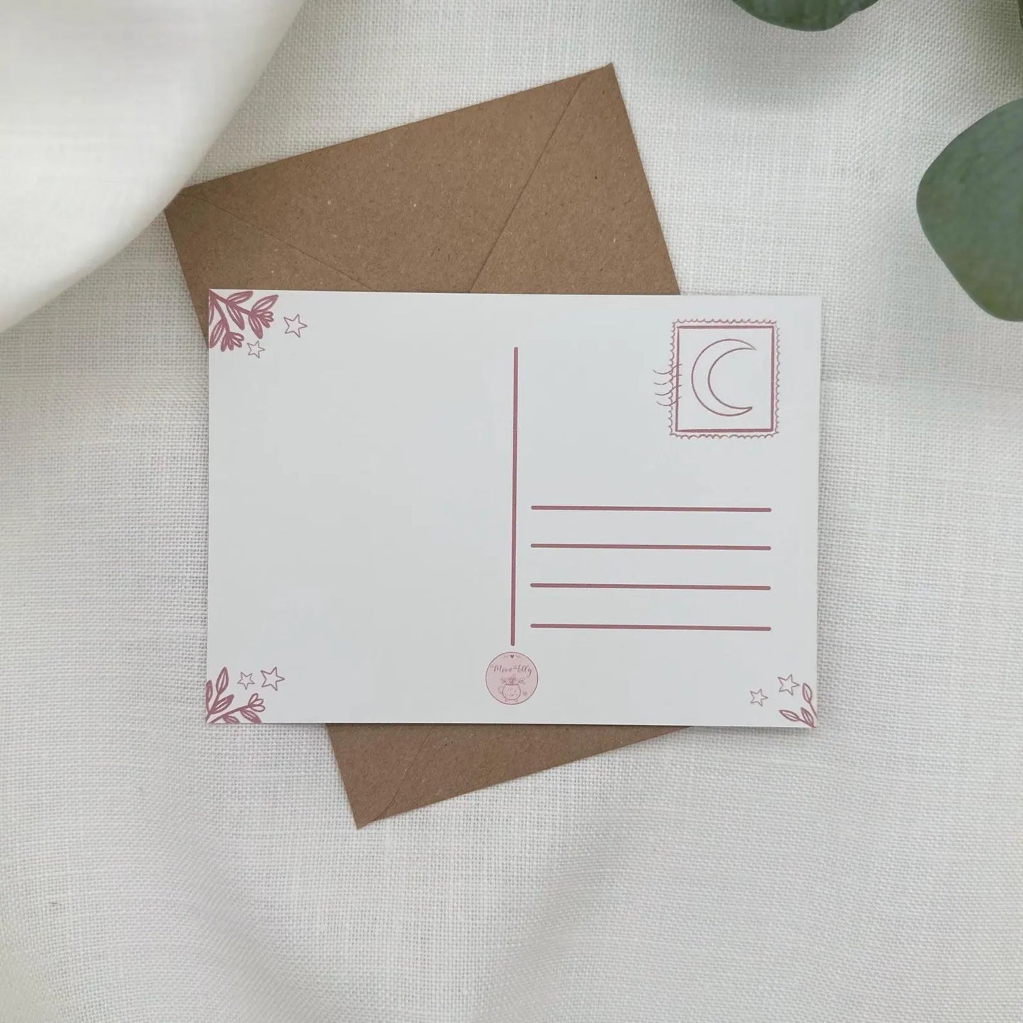 Hexen Postkarte am Briefkasten - Briefe voller Magie und Liebe - A6 Illustration