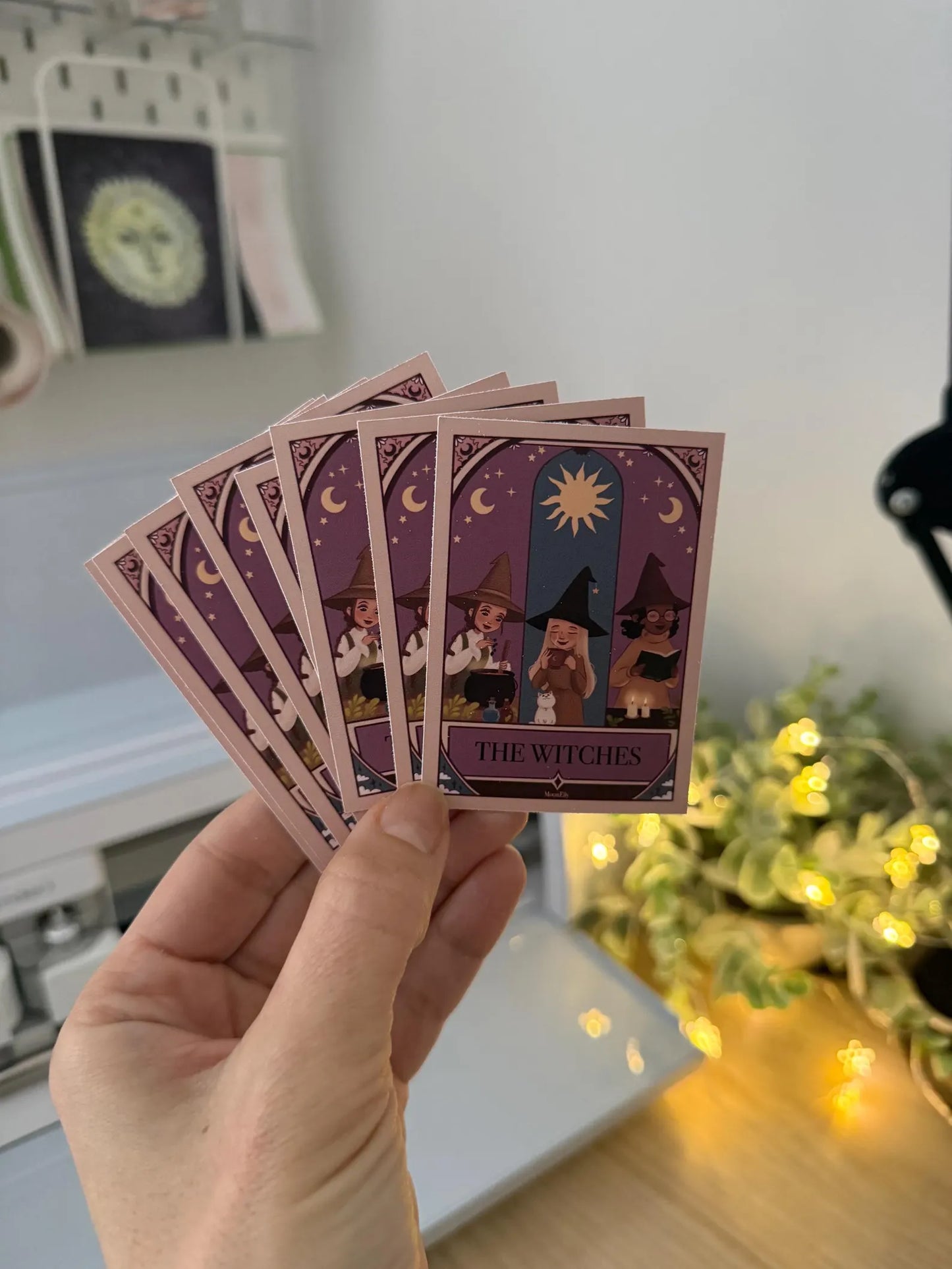 The Witches – Magischer Vinyl Sticker | Hexen, Mond & Zauber Tarot