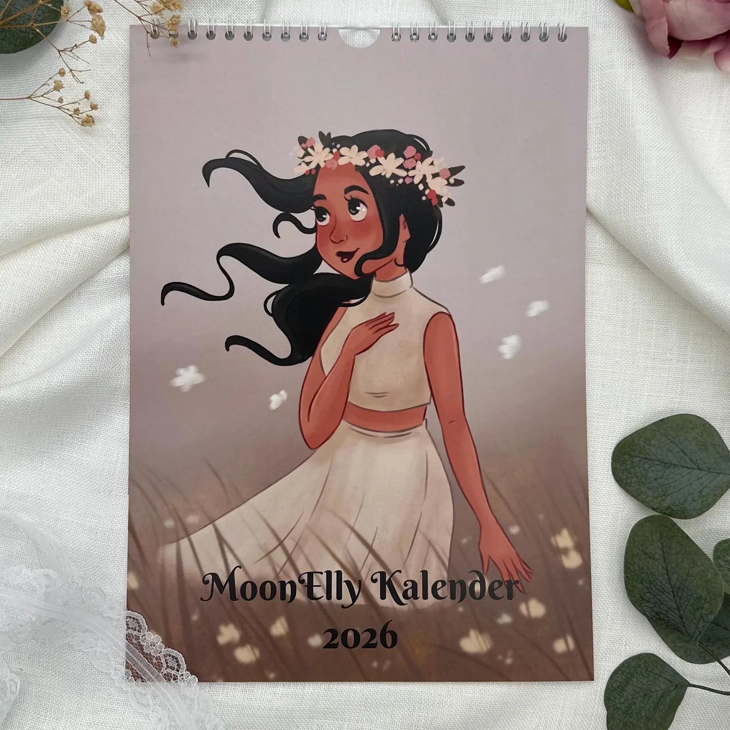 Kalender 2026  – Illustrierter Wandkalender A4 für Achtsamkeit, Träume & Entspannung