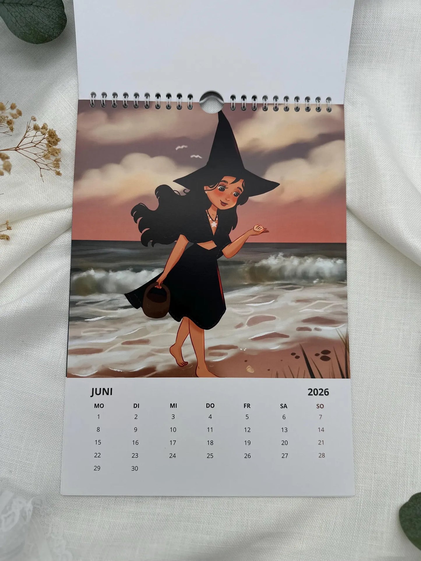 Kalender 2026  – Illustrierter Wandkalender A4 für Achtsamkeit, Träume & Entspannung