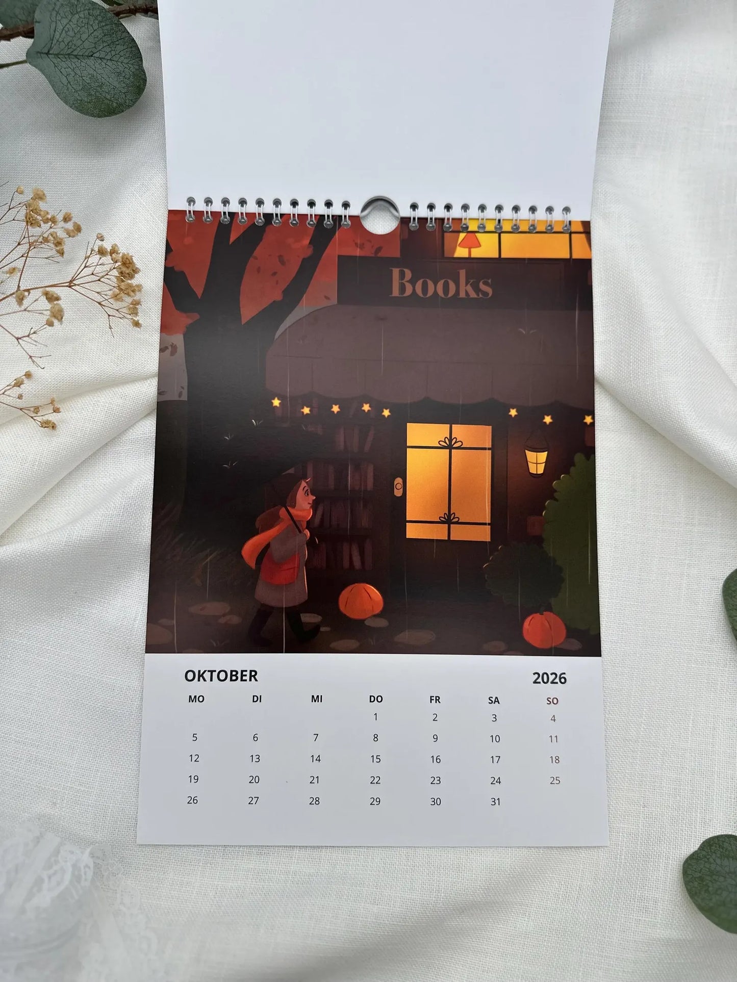 Kalender 2026  – Illustrierter Wandkalender A4 für Achtsamkeit, Träume & Entspannung