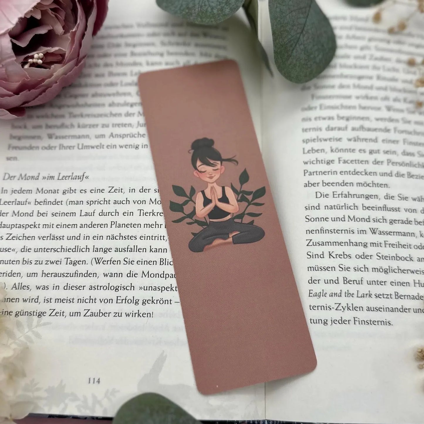 Lesezeichen Yoga - Achtsamkeit und Entspannung