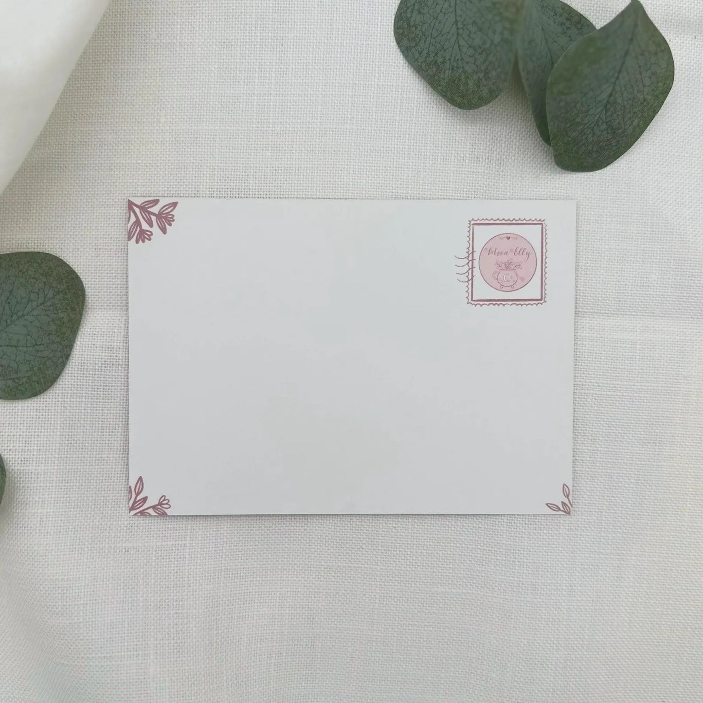 Herbst Achtsamkeit Postkarte- Illustration im Blätterwald | DIN A6