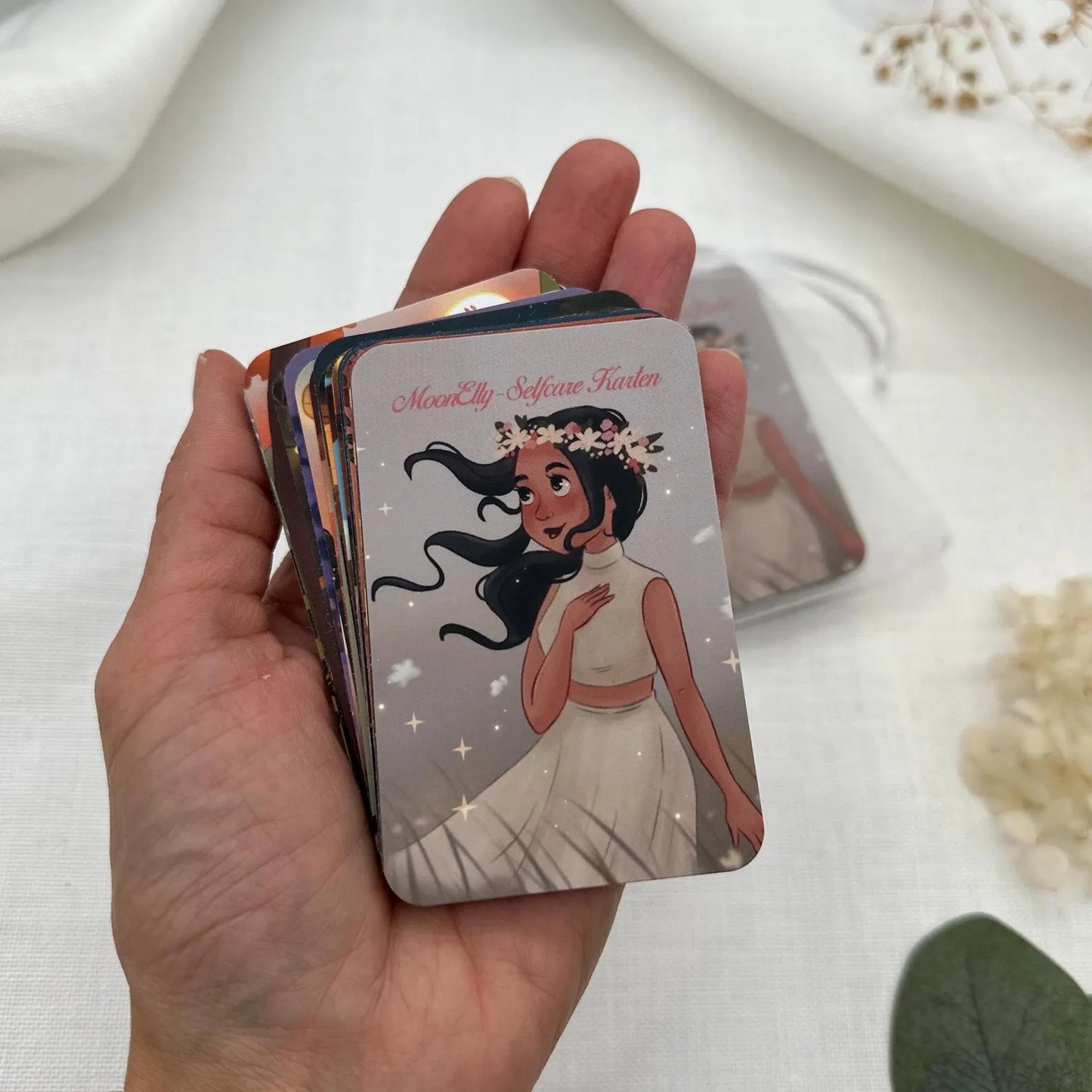 Mindfulness Karten Set – Mini Affirmationskarten mit Hexenmotiven | Selfcare Geschenk & Witchy Achtsamkeitskarten